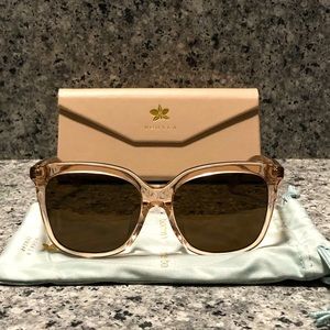 Mohala Keana Sunglasses in Guava Mimosa with polarized tan lens